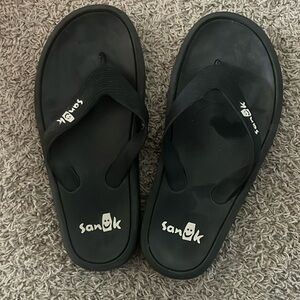 Sanuk sidewalk surfer flip flops